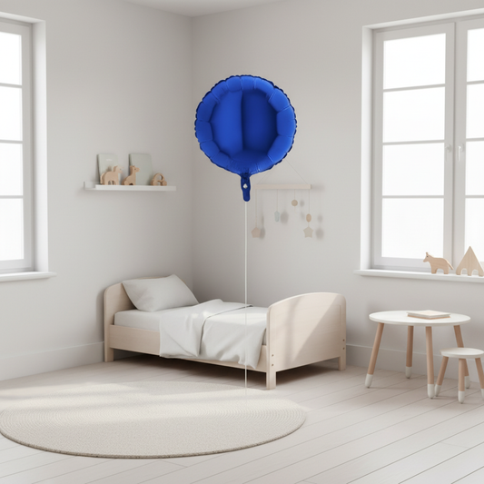 HELIUM BALLOONS DARK BLUE FOIL 18 INCHES