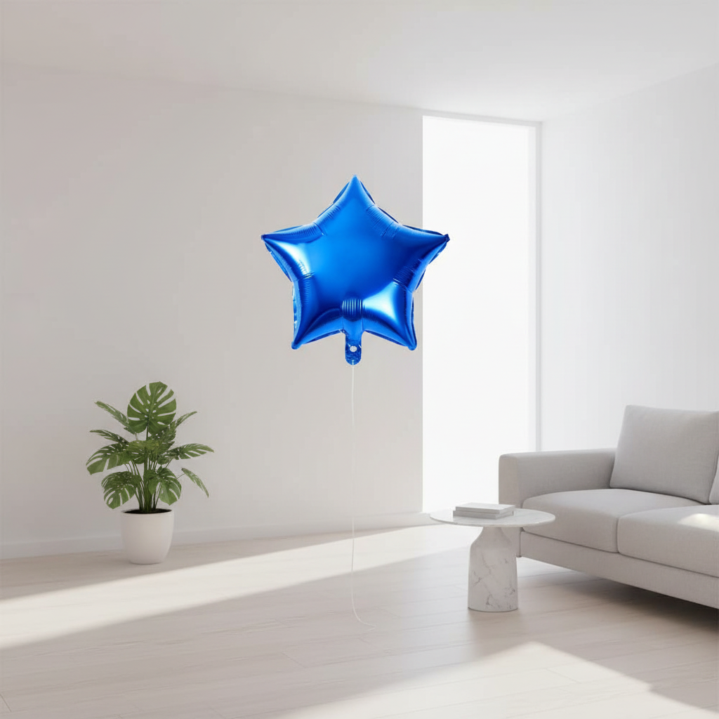 HELIUM BALLOONS CODE #014 STAR DARK BLUE 18 INCHES