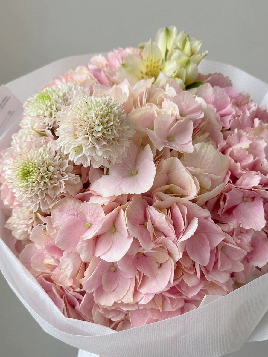 FLOWERS BOUQUET WITH HYDRANGEAS “BLOSSOM”
