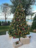 Rustic Citrus & Brown Luxury Premium PVC Christmas Tree 2.4 m / 7.9 ft