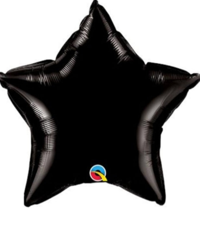 HELIUM BALLOON “BLACK STAR ONYX” 30" AGURA #016