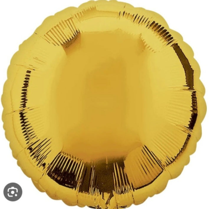 HELIUM BALLOON “METALLIC GOLD HEART”