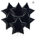 HELIUM BALLOON “ONYX BLACK STAR” 18 INCH 'ITALY 1 PCS #015