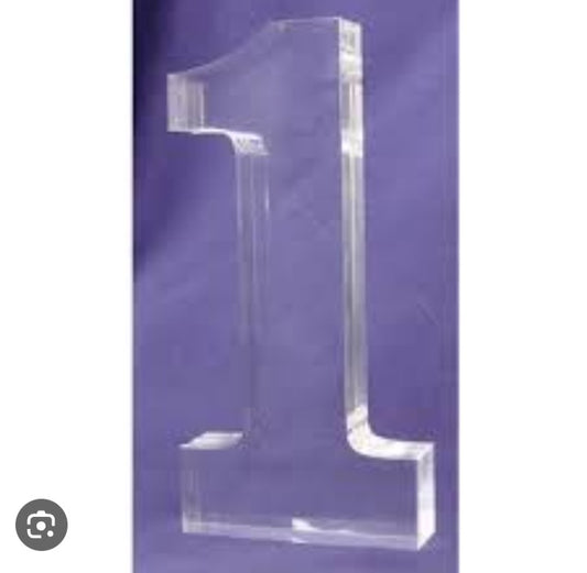 Number 1 Acrylic D-0037 (decor rent)