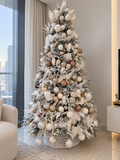 Ivory, White & Champagne Luxury Premium  Flocked Christmas Tree 2.4 m / 7.9 ft