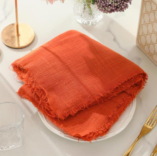 Albina orange napkins rent (N-0006) *