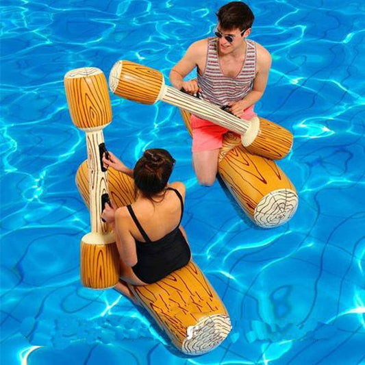 Inflatable battle logs