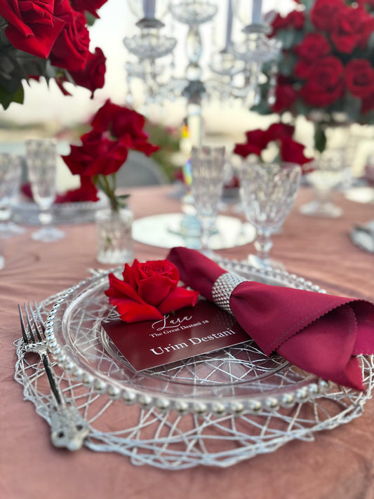Napkins Maroon N-0044