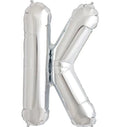 Letter k 34" silver