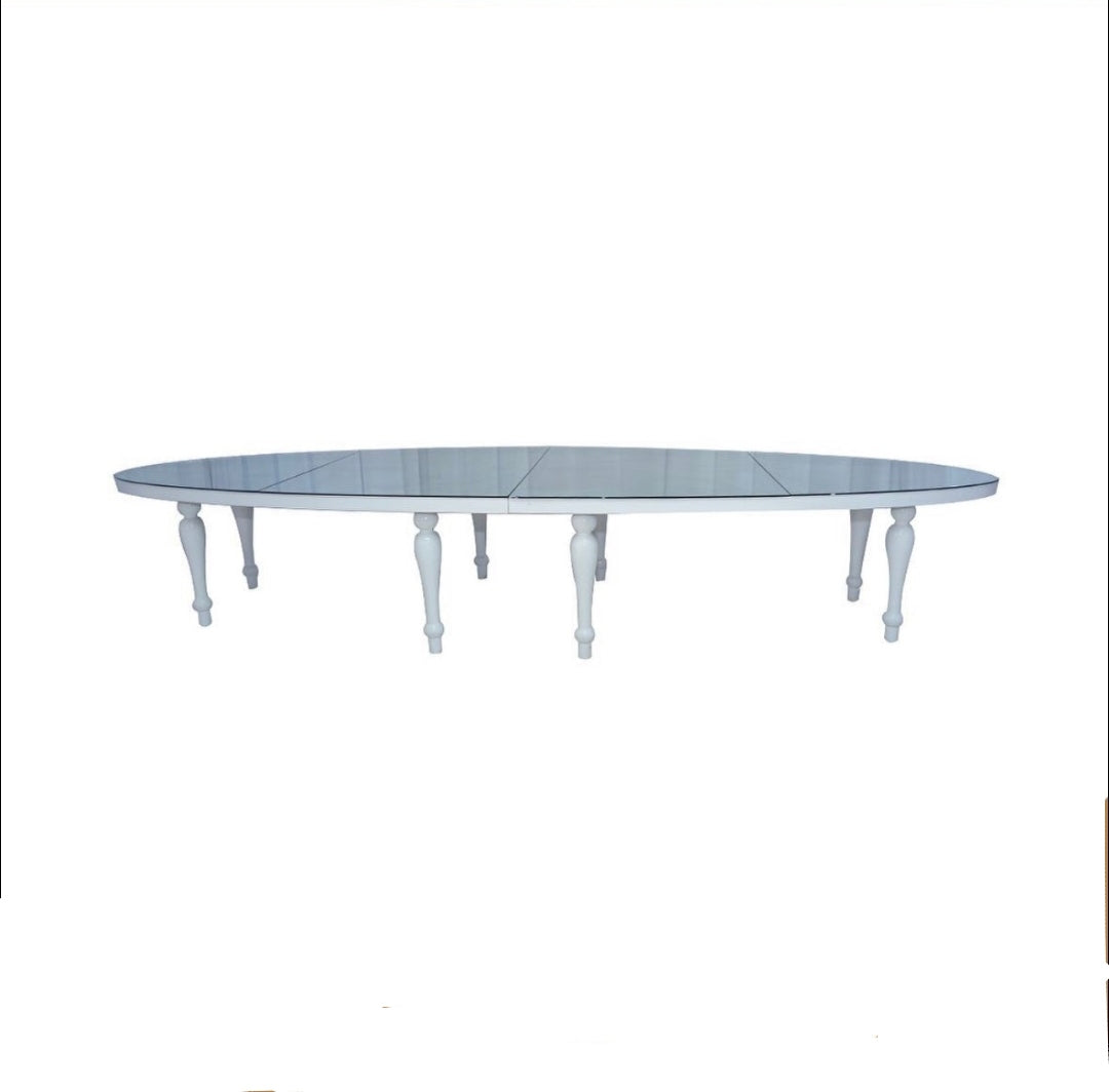 White table for 12 person (rent)