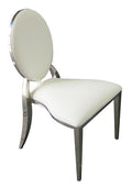 Chair white with silver  rent