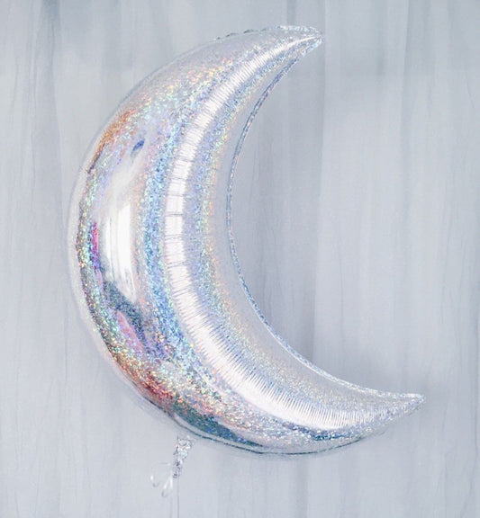 Glitter Holo Silver Moon 42' Italy #017