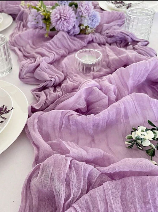 Lilac table runner Khanoy rent (TR-0014)