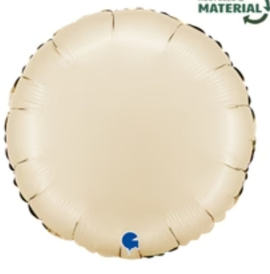 Round Satin Cream 18' #027