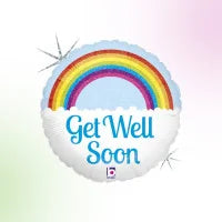 HELIUM BALLOON  “GET WELL SOON” 18” ITALY