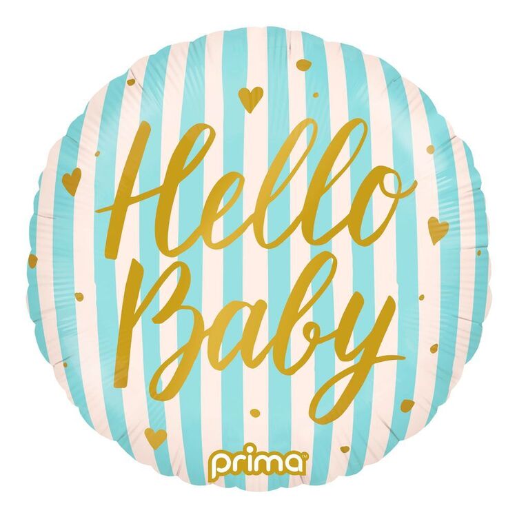 HELIUM BALLOON “HELLO BABY” 18"PRIMA
