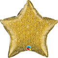 HELIUM BALLOONS “GLITTER STAR” 51CM AMERICAN BRAND