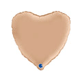 HELIUM BALLOON “SATIN BEIGE HEART”  #022