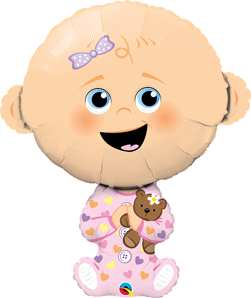 HELIUM BALLOON “BABY GIRL BIG SIZE” 74 CM