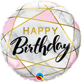 HELIUM BALLOONS “HAPPY BIRTHDAY GEOMETRIC” AMERICAN BRAND
