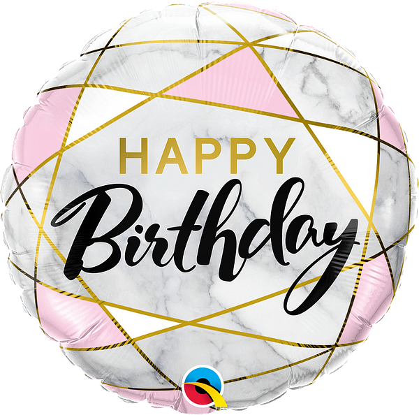 HELIUM BALLOONS “HAPPY BIRTHDAY GEOMETRIC” AMERICAN BRAND