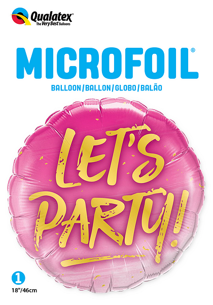 HELIUM BALLOON “LETS PARTY”