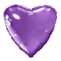 HELIUM BALLOONS  “DARK PURPLE HEART”