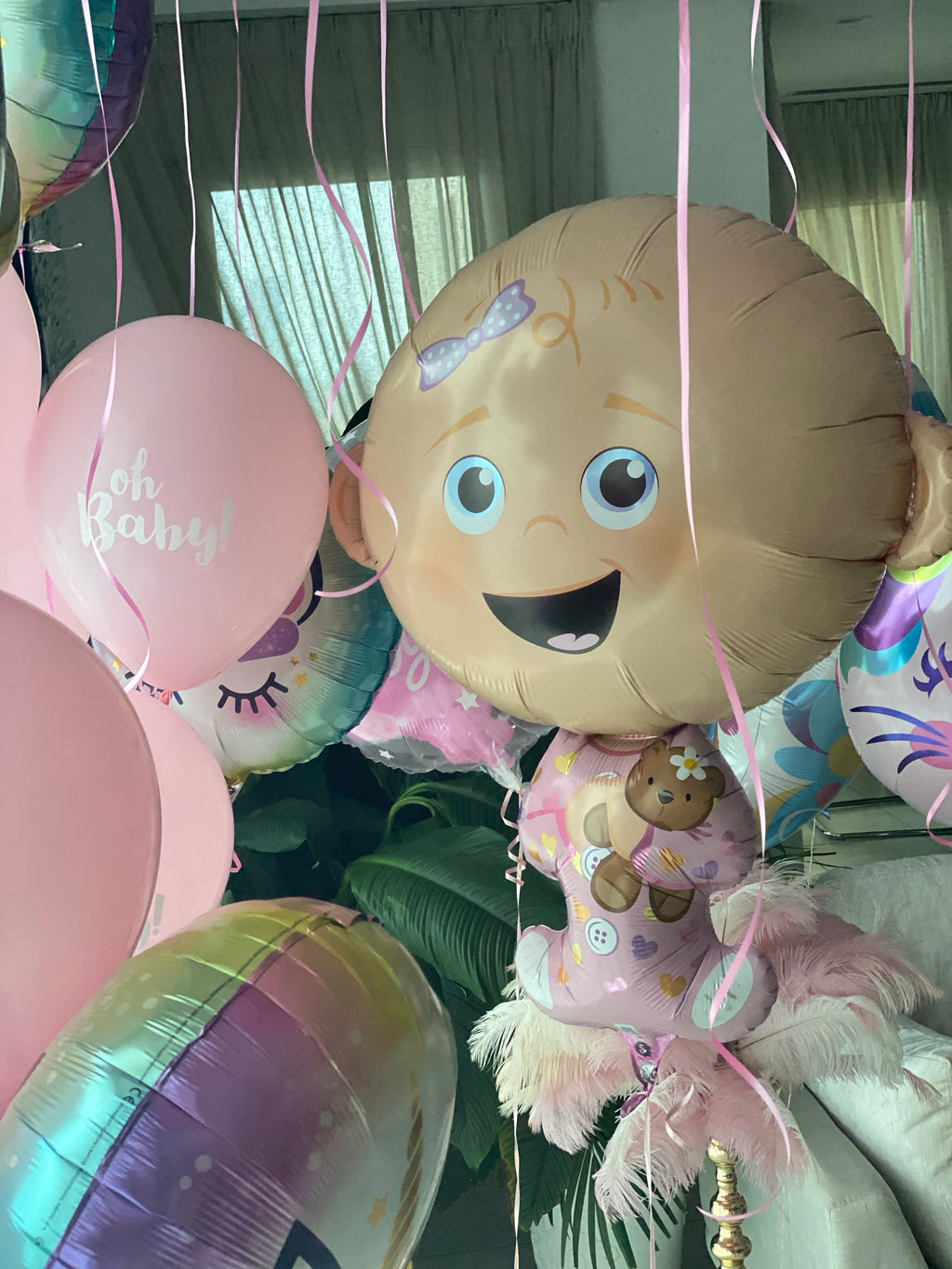 HELIUM BALLOON “BABY GIRL BIG SIZE” 74 CM