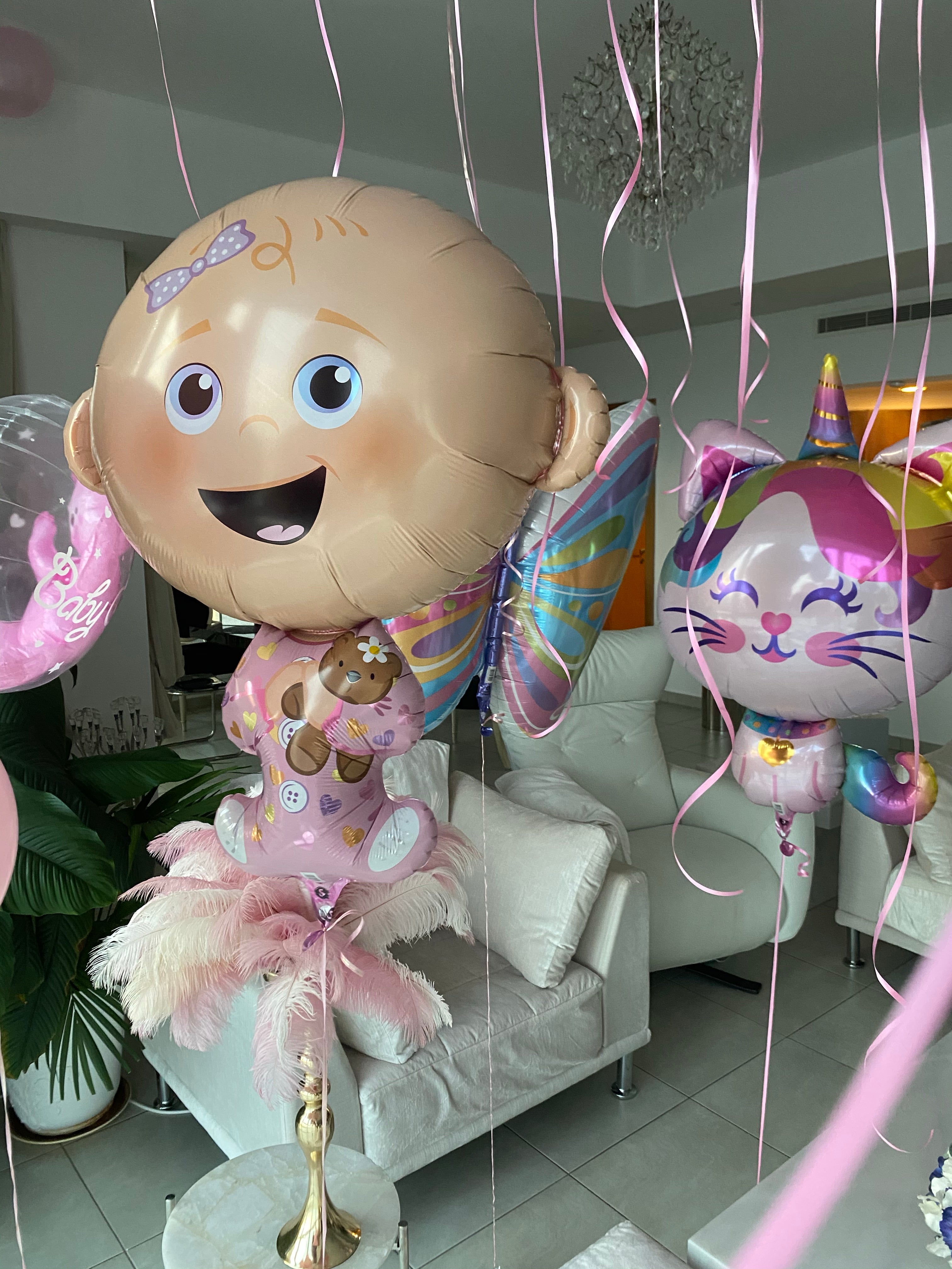 HELIUM BALLOON “BABY GIRL BIG SIZE” 74 CM
