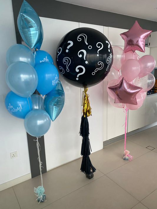 Gender reveal balloons