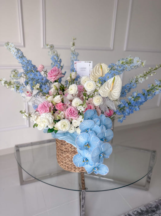 Mix flowers basket  “Emily”