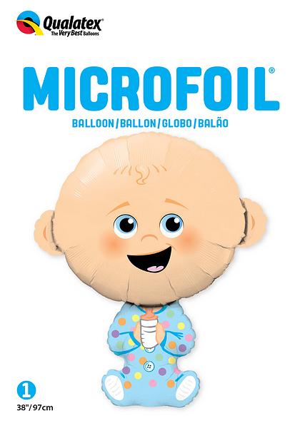 HELIUM BALLOON BABY BOY 38" 97CM