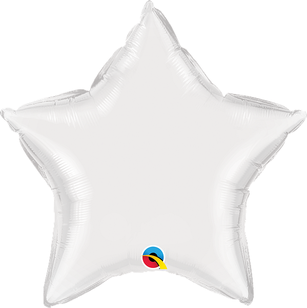 HELIUM BALLOON WHITE STAR