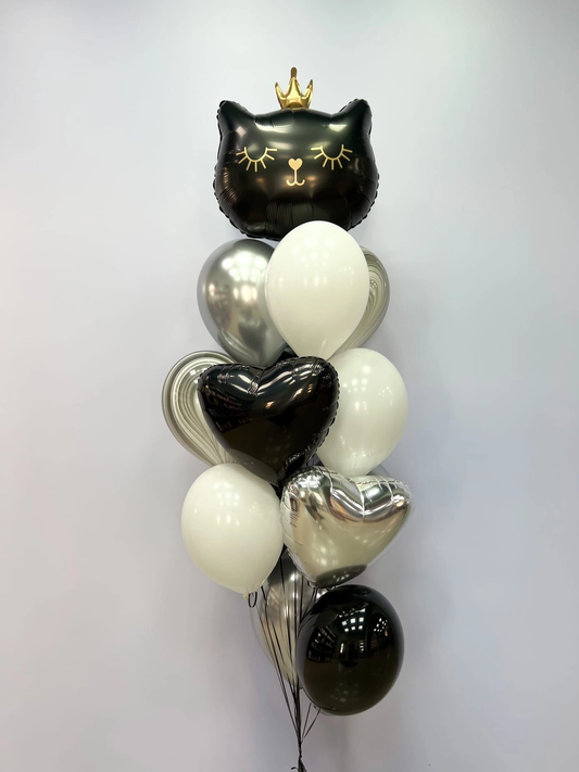 Kitty 🐈‍⬛ with balloons (0108)