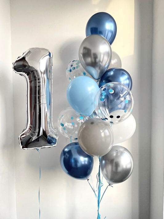 Mix balloons 💙🤍 (0100)