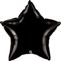 HELIUM BALLOON BLACK STAR QUALATEX