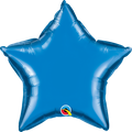 HELIUM BALLOON “BLUE STAR” 20 INCH QUALATEX