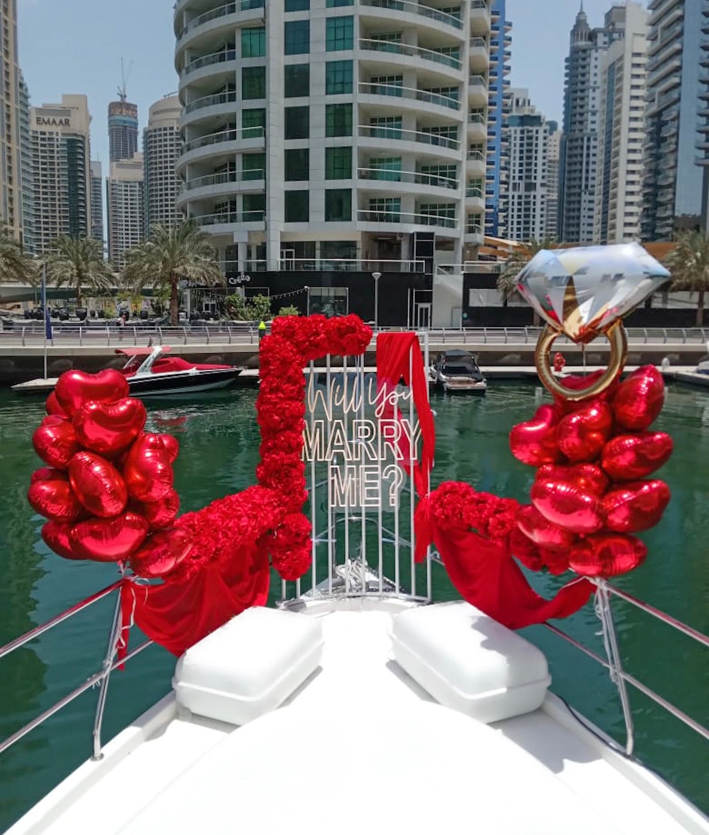 Marry me yacht proposal (Decor rent)