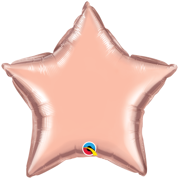 Rose Gold Qualatex 18 inch star