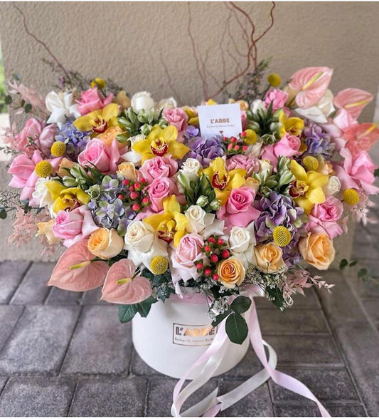 Mix flowers Box “Fiesta”