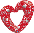 HELIUM BALLOON “RED HEART BIG SIZE”