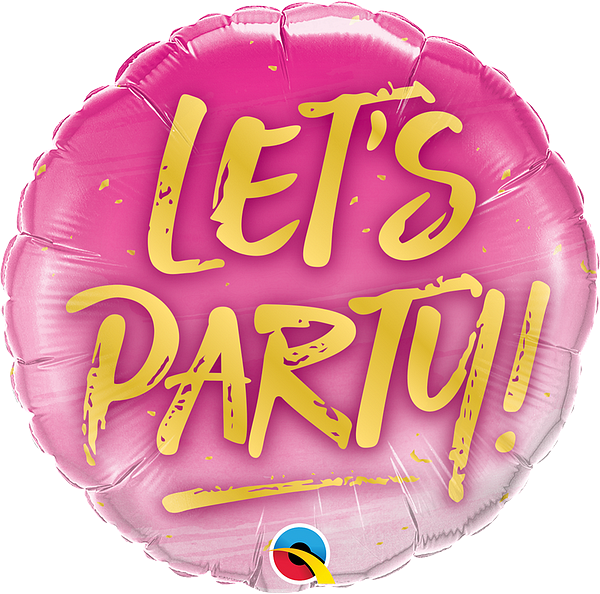 HELIUM BALLOON “LETS PARTY”