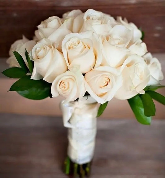 17 cream color roses