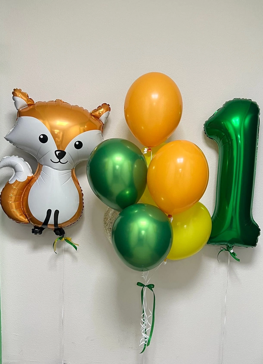 🦊 fox with balloons (0089)