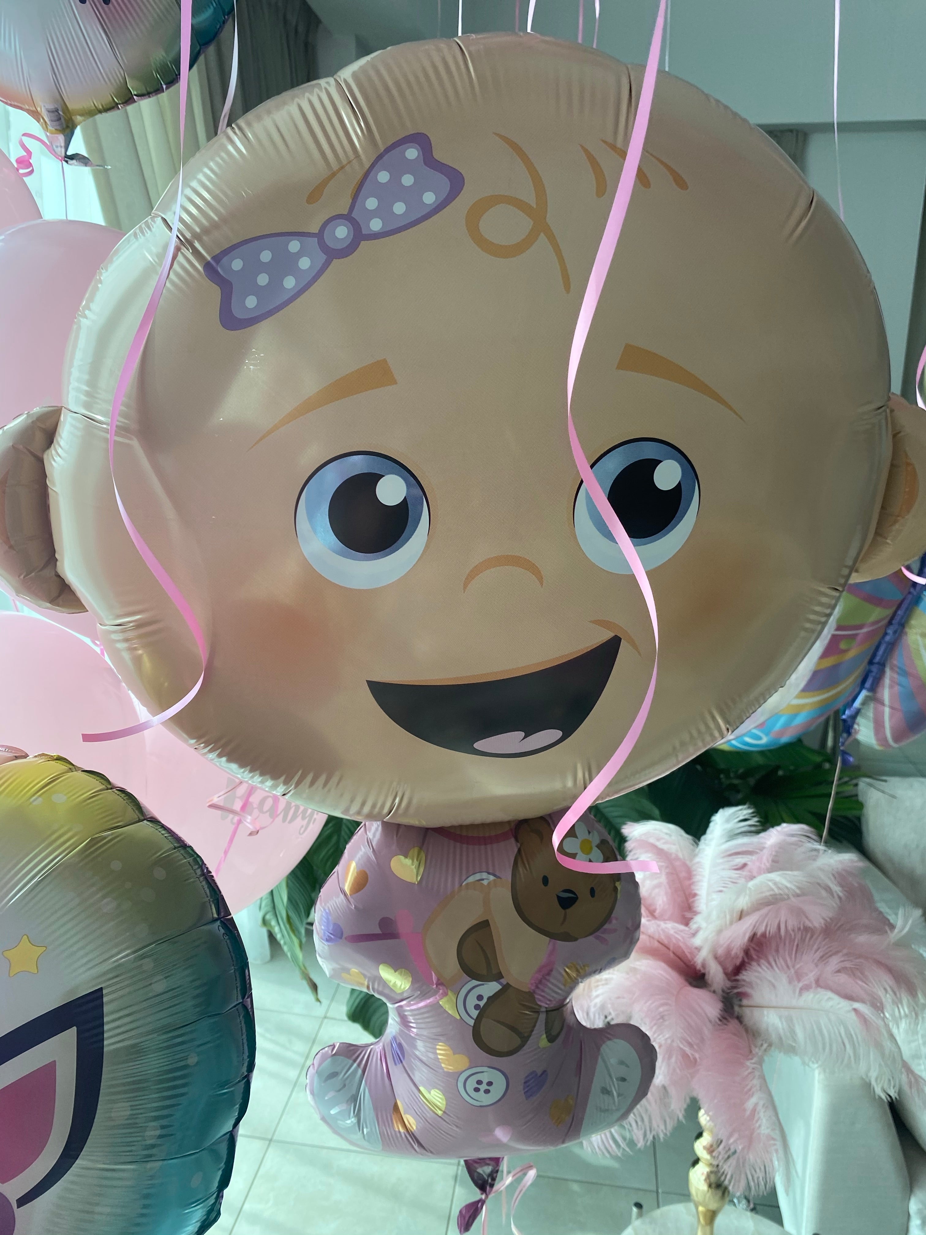 HELIUM BALLOON “BABY GIRL BIG SIZE” 74 CM