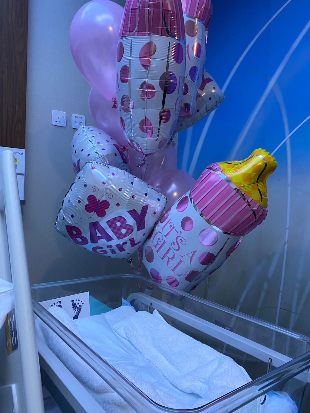 HELIUM BALLOONS “BABY GIRL” (0079)