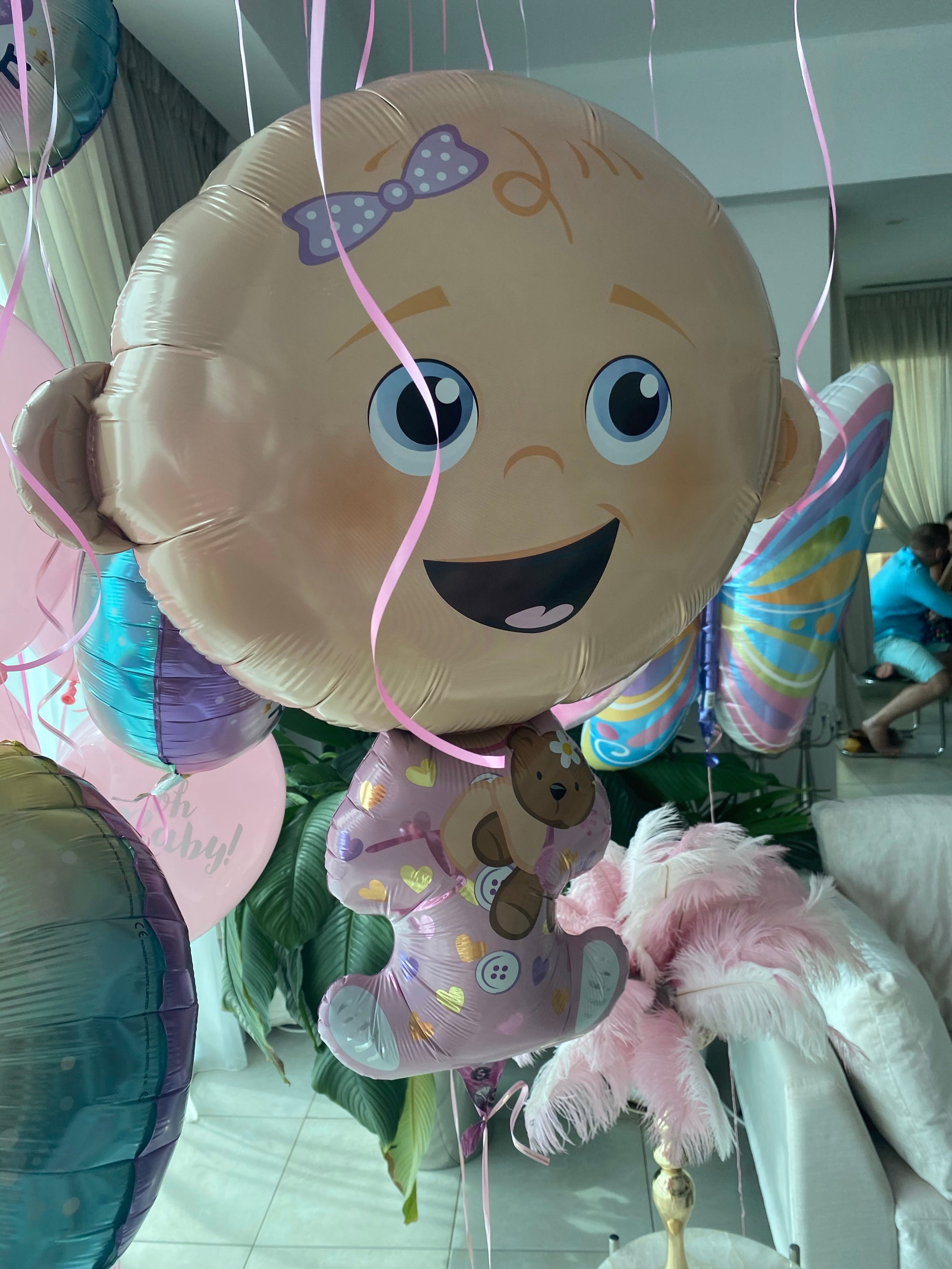 HELIUM BALLOON “BABY GIRL BIG SIZE” 74 CM