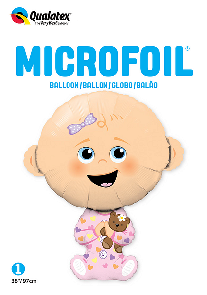 HELIUM BALLOON “BABY GIRL BIG SIZE” 74 CM