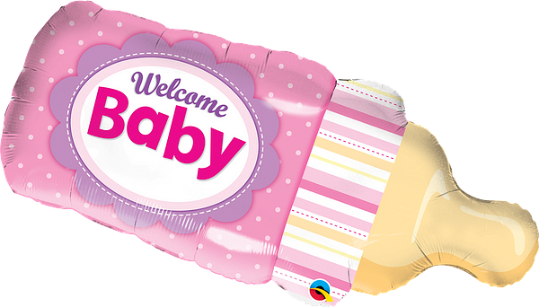 HELIUM BALLOON “WELCOME BABY HUGE BOTTLE” 84 CM
