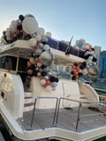 Mixed color yacht decoration